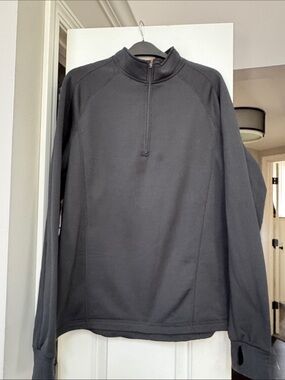 L.L. Bean Men's Black Half-Zip Pullover